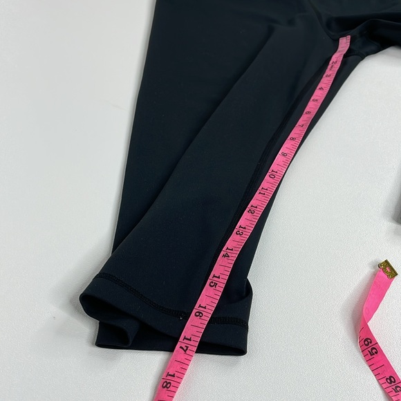 Zyia Athletic black crop 17" high rise leggings size 12 - Picture 7 of 9